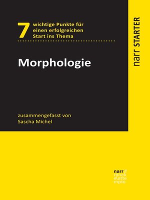 cover image of Morphologie